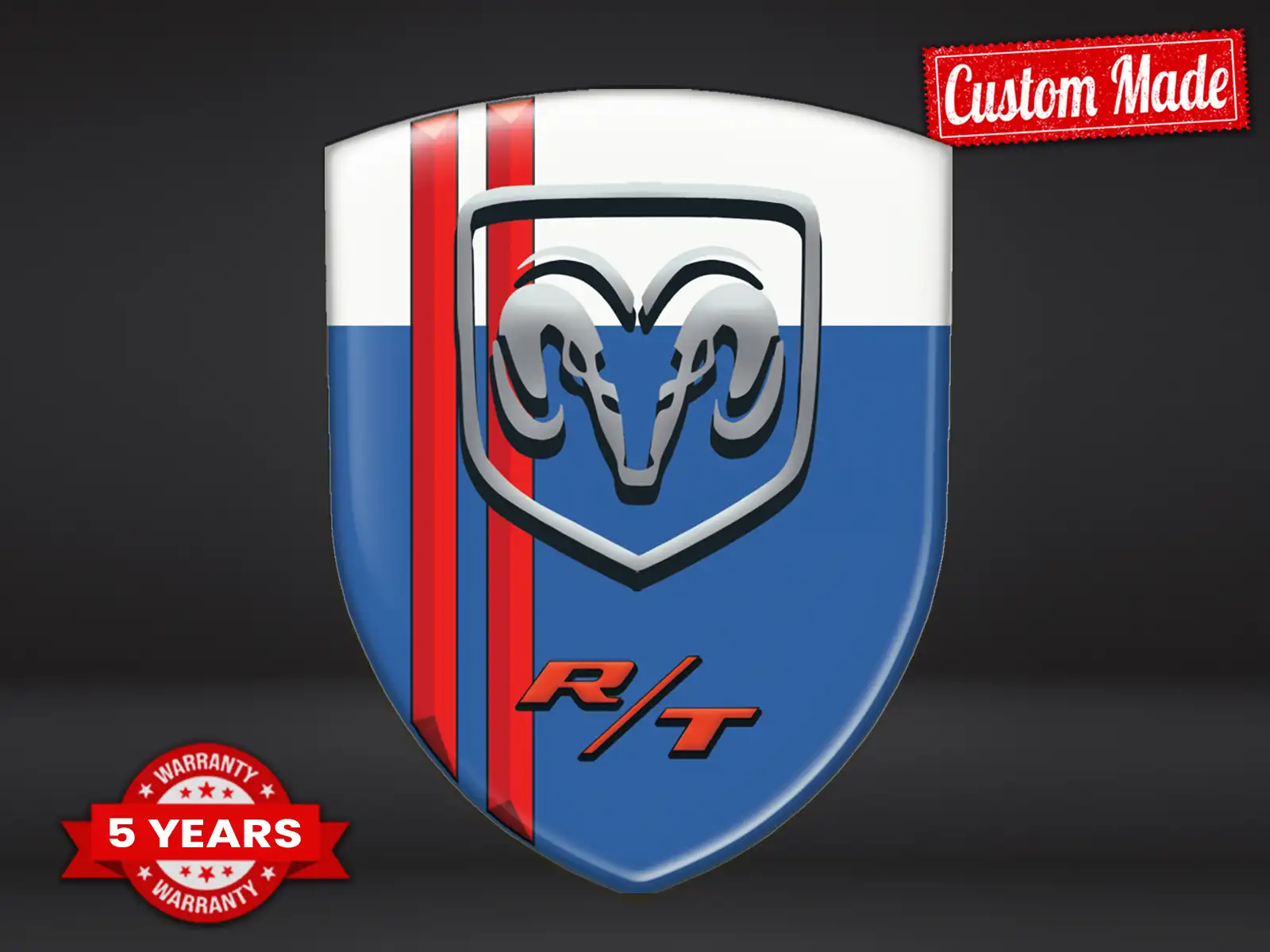 Dodge Autocollant Bombé Édition Chic Max Durable Moderne